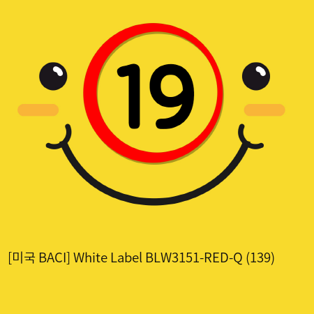 [미국 BACI] White Label BLW3151-RED-Q (139)